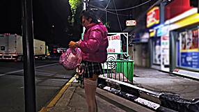 I'm a public whore flashing in miniskirt