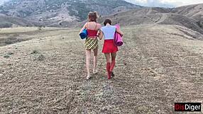 Guys Picked Up Two Girls In The Mountains And Fucked Them There