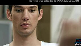 redhead student gets fucked in the study room with a guy, it's so intense