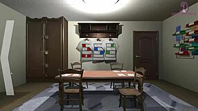 逃出淫荡娃娃屋，巨乳在激烈动漫色情中疯狂