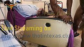 Ebony Hairy Milf’s Wet Pussy Drilled Hard