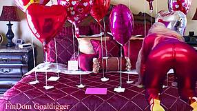 Smelly dirty shoes lead to valentines domination and fucking