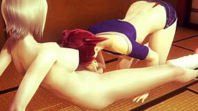 Хентай без цензуры: Дикий секс Сони в японской комнате с футанари