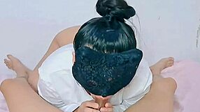 Asian couple shares homemade intimate moment