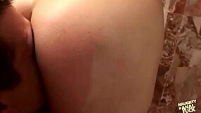 Blonde Gets Footjob in Shower Then Enjoys Naughty Anal Fucking