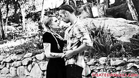 Heatedangela 86 performs goth punk deepthroat and choking