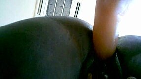 Fucking myself to orgasm with dildo in doggystyle position