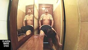 Fucking Fat Spanish Pornstar Between Walls, Blowjob And Cumshot On Ass And Pussy