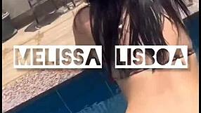Melissa lisboa shows off and takes cum part 1!