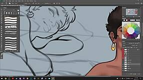 Just chilling with DarkCookie on Picarto for Summertime Saga 720p.