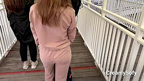 omg, i swallowed hot cum during risky public sex on ferris wheel - creamysofy