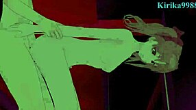 Feeling intense emotions in Mikoto and Kuroko's bunny girl threesome