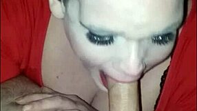 Big White Cock Sucked By BBW Tranny