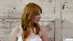 In the casting room, bitchy redheads engage in lesbian sex before their audition