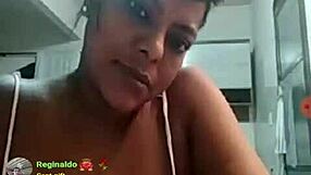brazilian bbw does a fun teaser on webcam for the third time.
