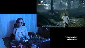 Naked Alan Wake play through part 5 with big natural tits
