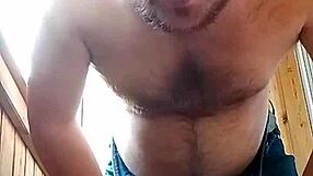 Gay russian man masturbates and eats fresh sperm!