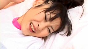 Petite Asian Teen Takes a Hard Pussy Banging in Bed