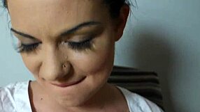 Young Cutie Teases With Her Tongue And Shaved Pussy In Horny Solo Session