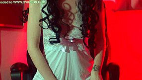 sneaky bride teases you with boobs in lingerie