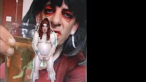 bisexual sissy male exposed naked while peeing and swallowing