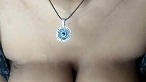 Spitting On My Big Ebony Tits While Fetish Chubby