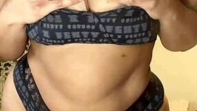 Spitting On My Big Ebony Tits While Fetish Chubby