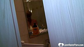 Beauty In The Shower Pleasures Herself Quietly