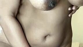 Spitting On My Big Ebony Tits While Fetish Chubby