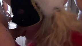 Teen Xmas babe gets a lot of facial gifts