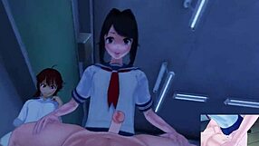 knocking a futanari babe with tight anal in wild hentai pov.