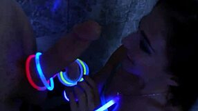 Inked Teen's Emotional Tug on Cock in Outdoor POV