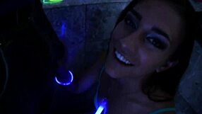 Inked Teen's Emotional Tug on Cock in Outdoor POV