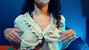 i love teasing my big natural tits and nipples