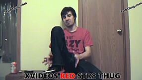 Spit on my monster cock for gay domination cumshot