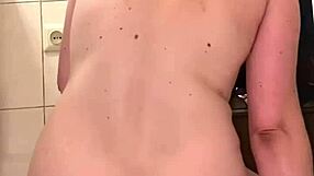 trying out anal with different sized dildos.