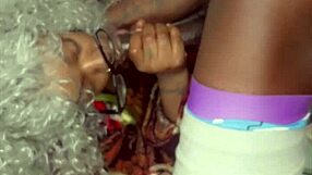 Granny Craves Big Black 11-Inch Cock In Her Mouth For Intense Sucking