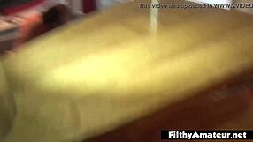 Bbw licks hairy pussy and ass before double penetration