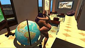 En Quantum Lust ep 2, el aula se vuelve salvaje con lecciones de follar duro intenso.