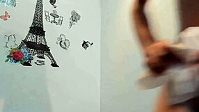 Petite Brunette Oiled for Homemade Sex.