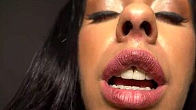 Horny Brunette Latina Worships Big Cock With Her Perfect Body