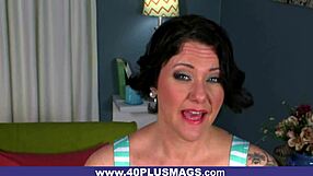 tattooed mature stacy enjoys deep drilling as classy housewife