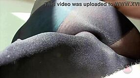 Pantyhose Ass And Feet Fetish In Upskirt Skirt