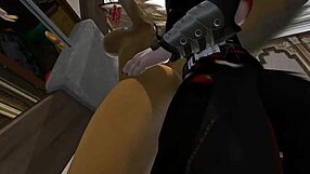 Wow, big tits and monster cock in furry yiff!