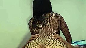 Red lingerie fucks brunette amateur mexican latina 😏