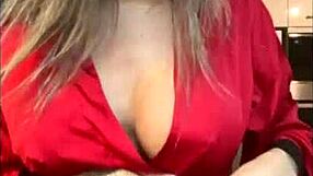 Almost got caught by the officer with big tits out!