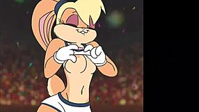 anime hentai girl gives blowjob with big tits and ass