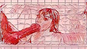 Drawing milf sucking huge dark dick!