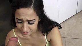 Redhead teen loses virginity in hardcore blowjob and squirting for birthday