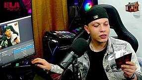 hey, i'm just showing off my pink hole on this podcast table